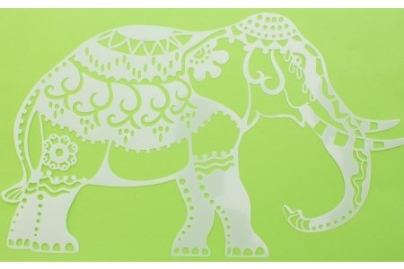 Трафарет пластиковый MARABU Индийский слон, 21*30см