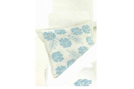 Набор для вышивания гладью DUFTIN Декоративный чехол на подушку, Голубые цветы, 25*50см