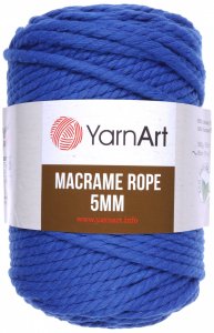Пряжа YarnArt Macrame Rope 5mm василек (772), 60%хлопок/ 40%вискоза/полиэстер, 85м, 500г
