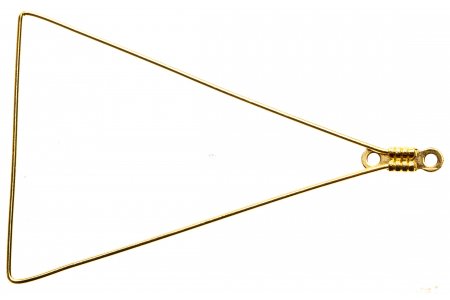 Основа для серег АСТРА Треугольник, золото, 48*34 мм, 1шт