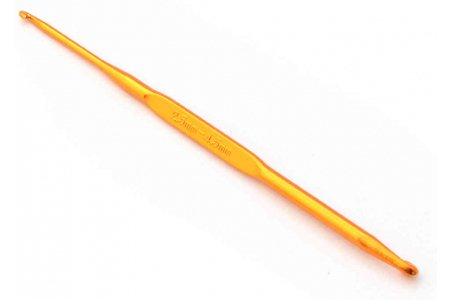 Крючок для вязания GAMMA двусторонний, металлический, d2,5-4,5мм, 13см