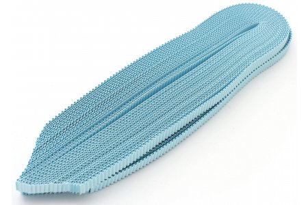 Бумага для квиллинга гофрированная светло-голубой, 550мм, 10мм, 36полосок