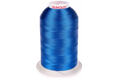 Нитки для машинной вышивки Gunold, 100%полиэстер, 5000м, синий(61425)