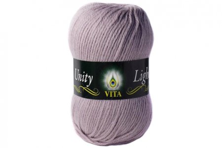 Пряжа Vita Unity Light светлая пыльная сирень (6202), 52%акрил/48%шерсть, 200м, 100г