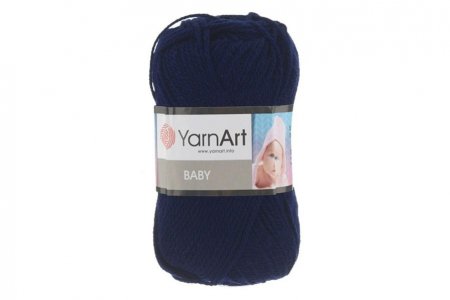 Пряжа Yarnart Baby темно-синий (583), 100%акрил, 150м, 50г