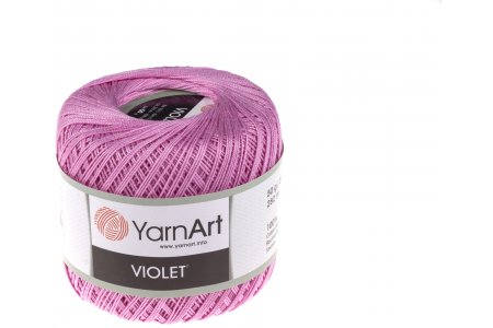 Пряжа YarnArt Violet светлая сирень (319), 100%мерсеризованный хлопок, 282м, 50г