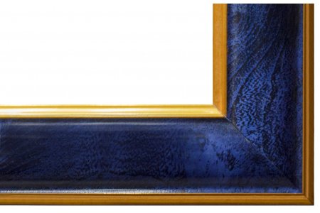 Рамка для вышивки ЗЕБРА пластиковая со стеклом, синий, 13*13см
