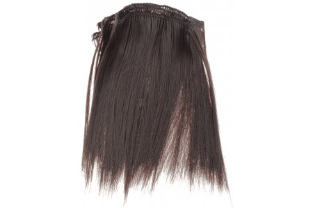 Волосы для кукол Трессы Прямые, темно-коричневый (№4В), длина 15см, ширина 100см