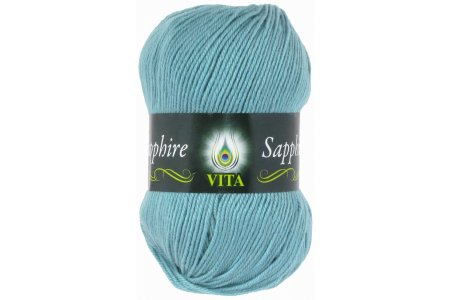 Пряжа Vita Sapphire дымчато голубой (1530), 55%акрил/45%шерсть ластер, 250м, 100г