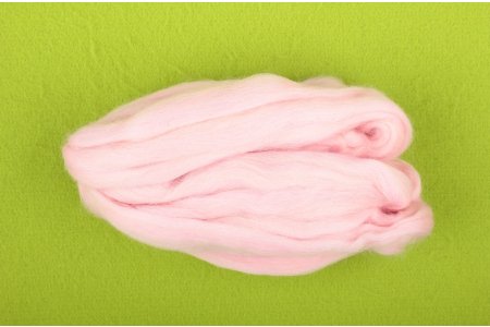 Шерсть для валяния КАМТЕКС полутонкая розовый кварц(291), 100%шерсть, 50г