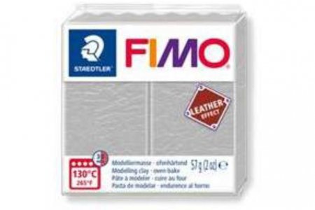 Полимерная глина FIMO Leather-effect, голубо-серый (809), 57г