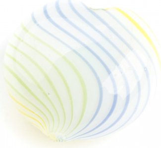 Бусина стеклянная ZLATKA Сердце, желто-зеленые оттенки (01), 20*20мм