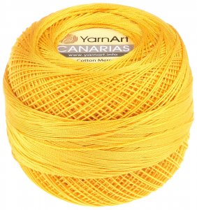 Пряжа YarnArt Canarias желтый (6347), 100%мерсеризованный хлопок, 203м, 20г