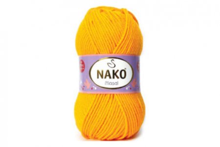 Пряжа Nako Masal желтый (3104), 100%акрил, 165м, 100г