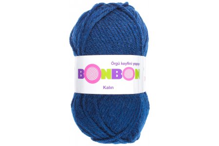 Пряжа Nako Bonbon Kalin темно-синий (98583), 100%акрил, 135м, 100г