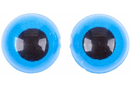 Глаза для игрушек клеевые, синий, 16мм, 1пара