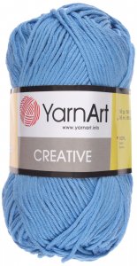 Пряжа YarnArt Creative голубой (239), 100%хлопок, 85м, 50г