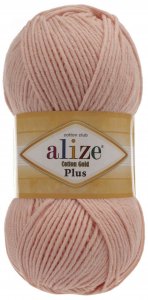 Пряжа Alize Cotton Gold plus светло-розовый (393), 55%хлопок/45%акрил, 200м, 100г