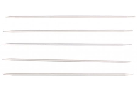 Спицы для вязания 5-ти комплектные VISANTIA металлические с покрытием, d4мм, 20см