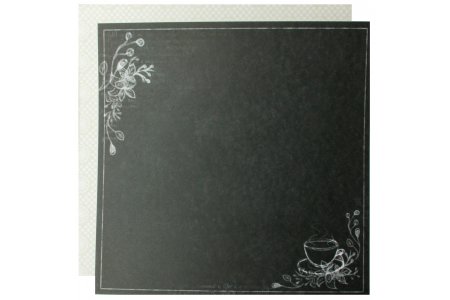 Бумага для скрапбукинга FLEUR За чашкой кофе, коллекция Моменты, 30*30см