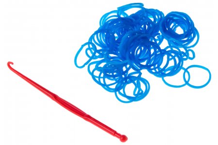 Резинки для плетения Rainbow Loom Bands(Лум Бэндс) синий, 200шт