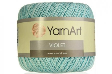 Пряжа YarnArt Violet светло-голубой (6345), 100%мерсеризованный хлопок, 282м, 50г