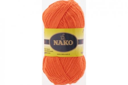Пряжа Nako Bambino Marvel ярко-оранжевый (9006), 75%акрил/25%шерсть, 130м, 50г
