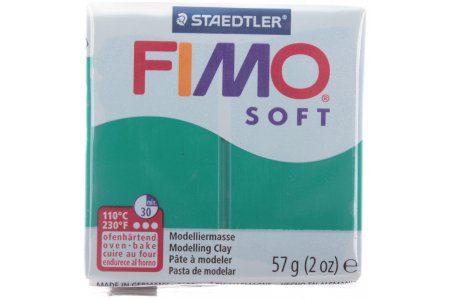 Полимерная глина FIMO Soft, изумруд (56), 57г