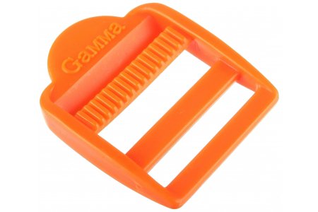 Пряжка регулировочная GAMMA пластик, оранжевый (006), 25мм