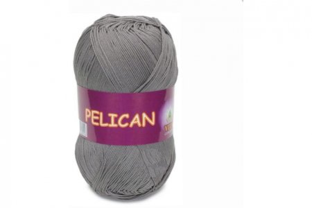 Пряжа Vita cotton Pelican серый (4011), 100%хлопок, 330м, 50г 