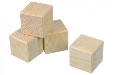 Набор деревянных заготовок для декорирования MR. CARVING Кубики, 5,5*5,5см, 4шт