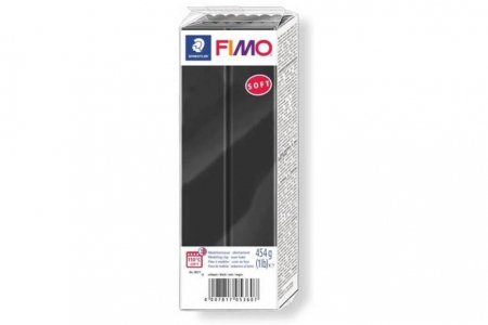 Полимерная глина FIMO Soft, черный (9), 454г