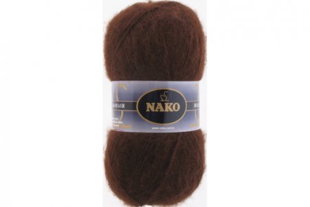 Пряжа Nako Mohair delicate коричневый (6106), 60%акрил/40%мохер, 500м, 100г