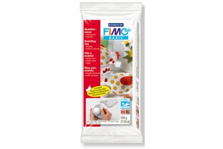 Пластик FIMO air Basic, самоотвердевающий на воздухе, белый, 2*1000гр