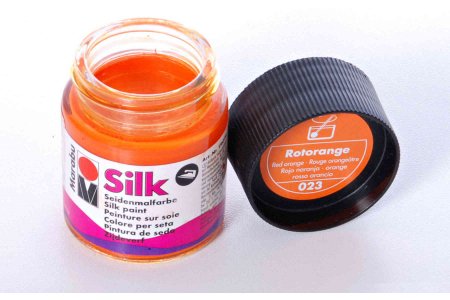 Краска для шелка MARABU Silk красно-оранжевый (023), 50мл