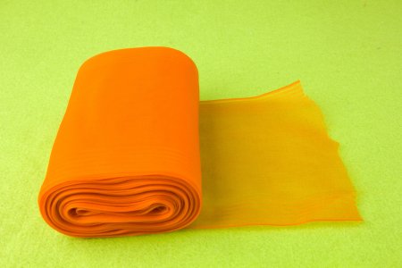 Лента капроновая 5полос оранжевый, 110-115мм, 1м