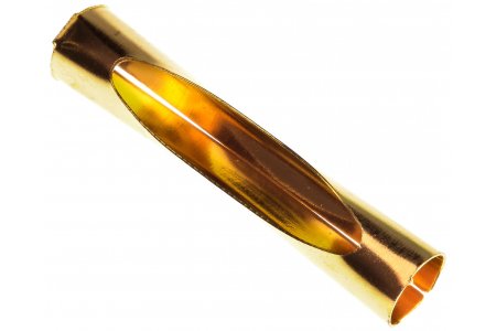Трубочка металлическая ZLATKA под золото, 30*7мм, 1шт