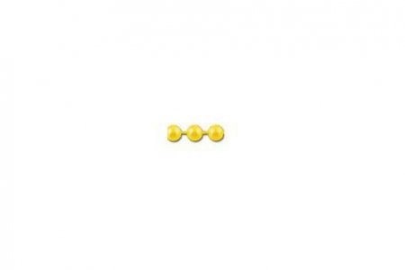 Бусины пластиковые на нити ZLATKA круглые под жемчуг, лимонный (04), 1,5мм, 3м