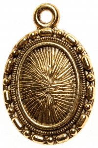 Основа для кабошона ZLATKA Кантри, античная бронза, 17*25мм, 1шт