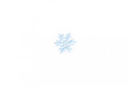 Термоаппликация Снежинка малая, голубой