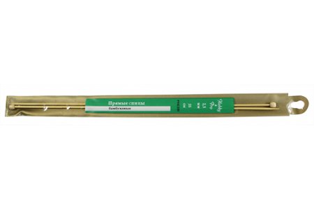 Спицы для вязания прямые HOBBY&PRO бамбуковые, d2,5мм, 35см