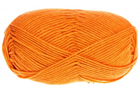 Пряжа Семеновская A-elita quatro (Аэлита кватро) морковный (670), 50%шерсть/50%акрил, 190м, 100г