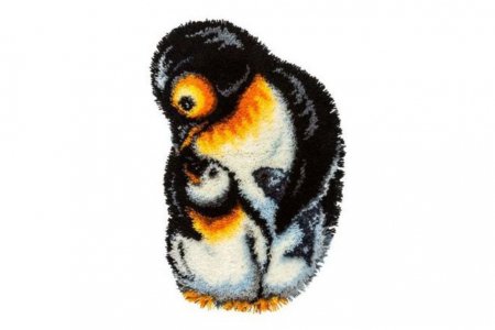 Набор для вышивания ковровой технике PANNA Коврик Пингвины, 39*39см