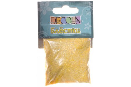 Блестки декоративные DECOLA радужный желтый, 0,3мм, 20г