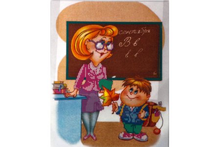 Канва с рисунком для вышивки бисером GLURIYA Учительница, 24*30см