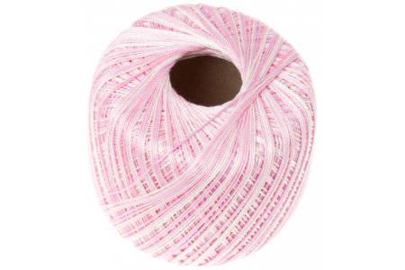 Пряжа YarnArt Violet Melange розово-сиренево-белый (3051), 100%мерсеризованный хлопок, 282м, 50г