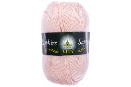 Пряжа Vita Sapphire жемчужно-розовый (1539), 55%акрил/45%шерсть ластер, 250м, 100г