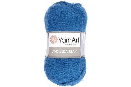 Пряжа Yarnart Angora Star джинсовый (551), 20%шерсть/80%акрил, 500м, 100г