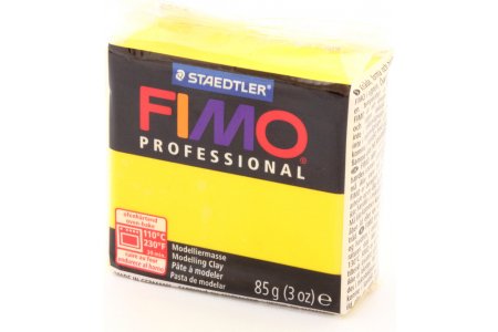 Полимерная глина FIMO Professional чисто-желтый (100), 85г