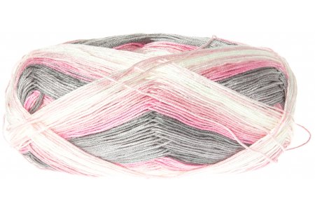 Пряжа Alize Diva Batik бело-розово-серый (3245), 100%микрофибра, 350м, 100г